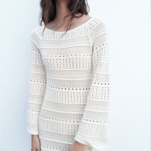 Zara Crochet Knit Dress